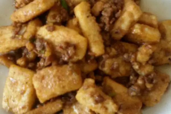 肉末家常豆腐