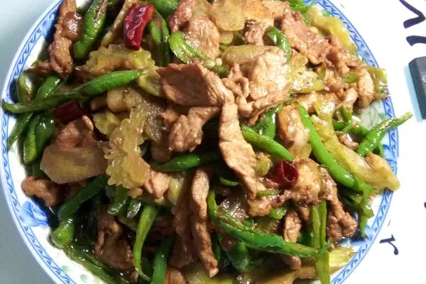 青椒苦瓜炒肉