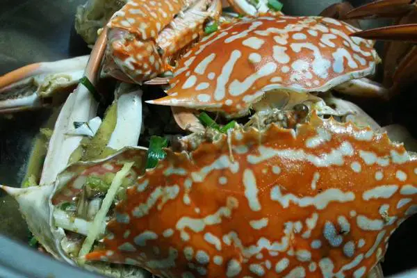 姜葱炒花蟹