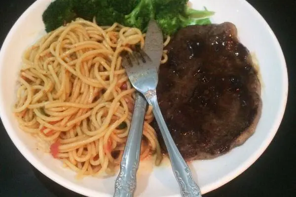 黑椒牛排意面