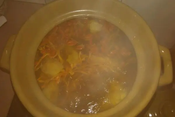 虫草花煲老母鸡汤