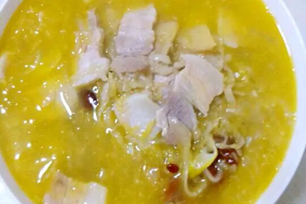 酸菜白肉粉丝汤