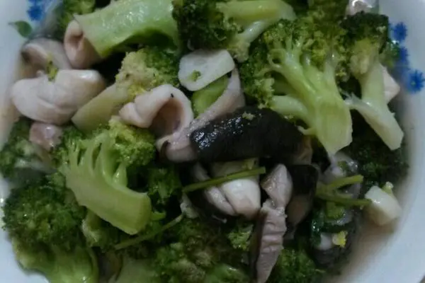 西兰花杂炒鱿鱼