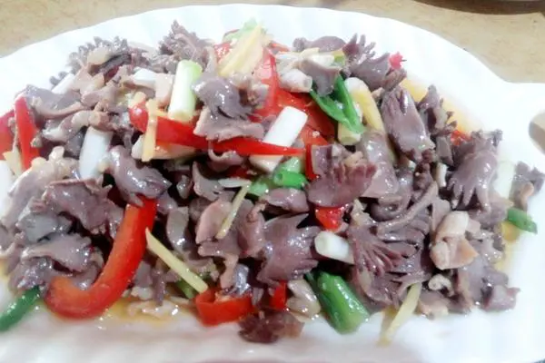 辣炒鸭胗