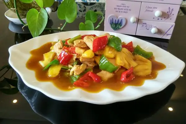 菠萝滑鸡片