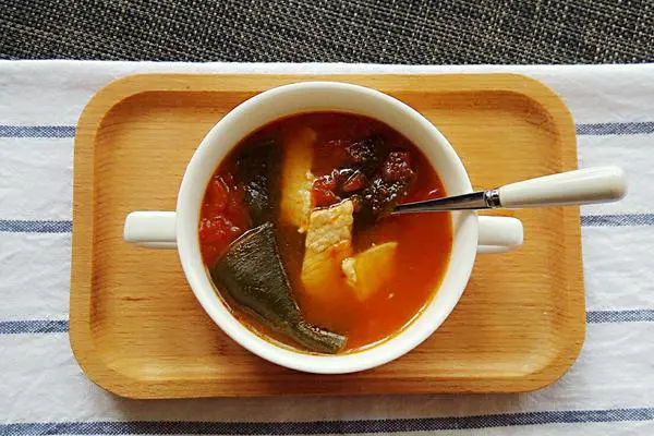 番茄肉片汤