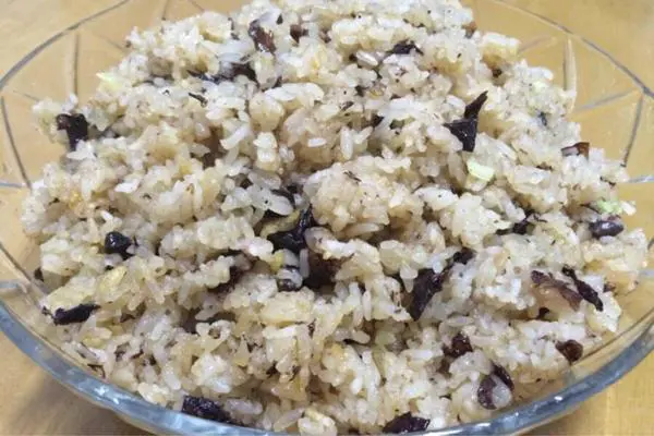  花豆焖糯米饭