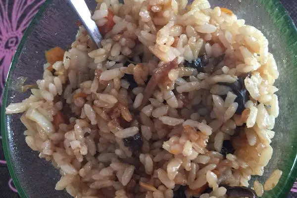 香菇焖米饭