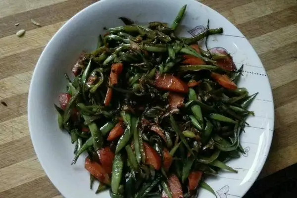 豆豉香肠炒豆角