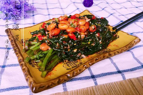 凉拌紫背菜