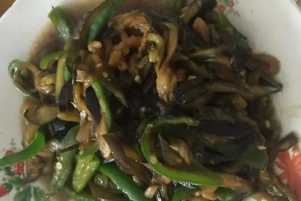 青椒茄子丝