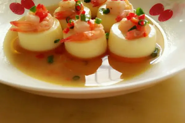 虾仁蒸豆腐