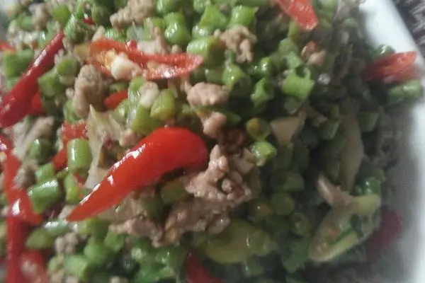 肉沫炒豇豆角