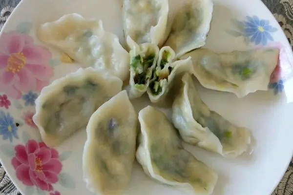 韭菜素饺子