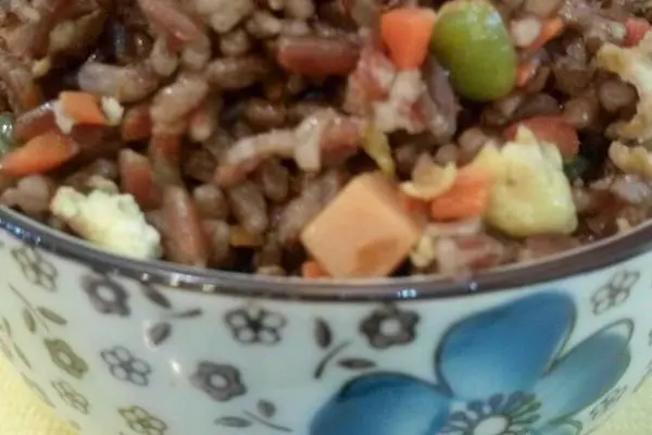 彩色粗粮炒饭