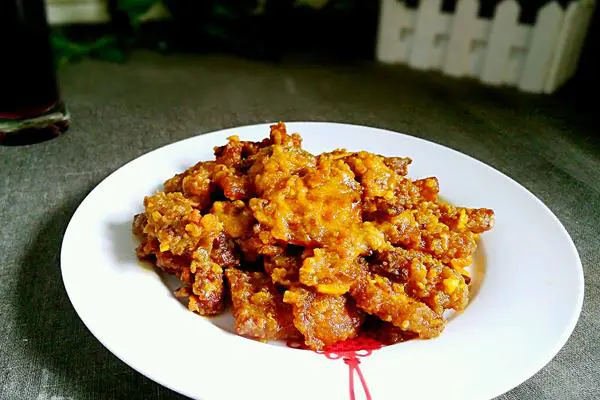 咸蛋黄五花肉