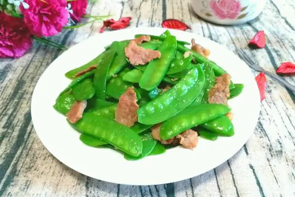 荷兰豆炒牛肉