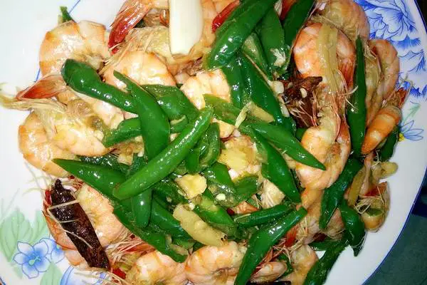辣椒炒虾