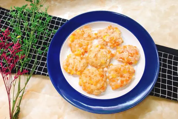 时蔬虾饼