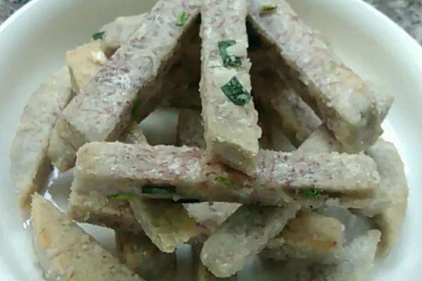 葱香甜芋条(反沙芋)