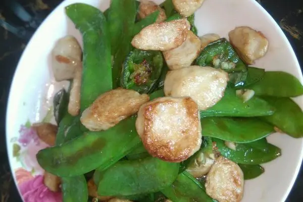 荷兰豆丸子