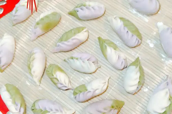 彩色饺子皮水饺