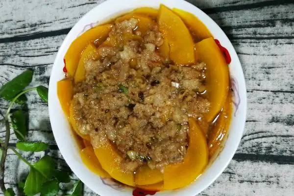 〔正月十五闹元宵〕肉末蒜蓉蒸南瓜