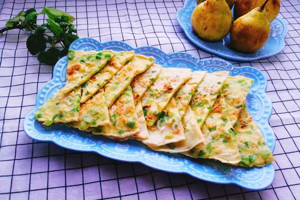 青椒虾皮饼