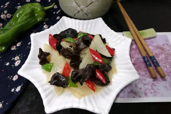 清炒山药木耳