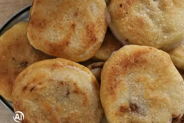 黏黏糯糯黄面饼(黏大米面)