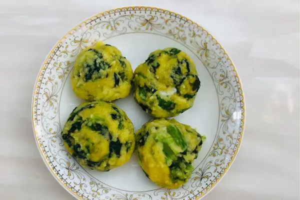 减脂菠菜玉米丸