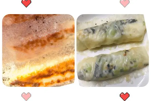 金灿灿冰花的素锅贴,营养美味
