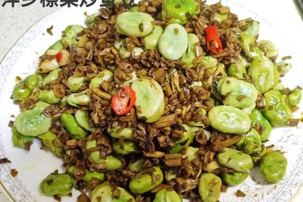 萍乡檫菜炒蚕豆