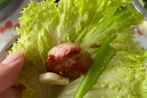 自制韩式生菜包五花肉