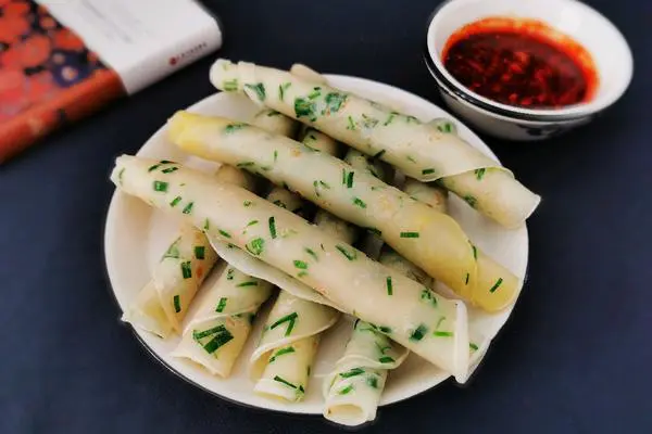 陕西特色小吃 韭菜煎饼 