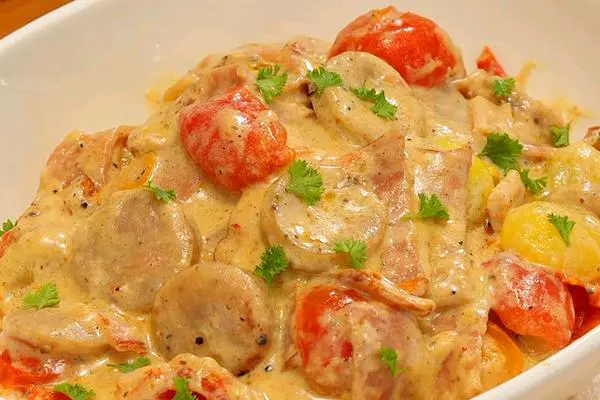 培根香肠奶酱土豆泥