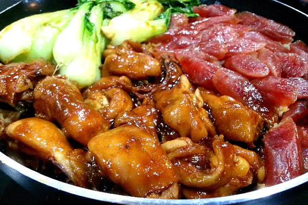 不粘锅简易煲饭