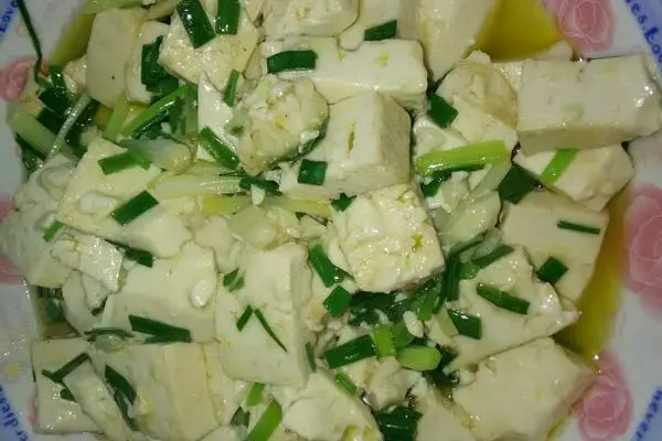 小葱炒豆腐