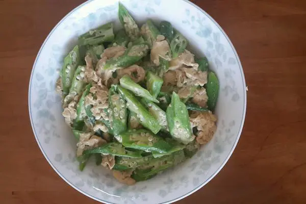 秋葵鸡蛋