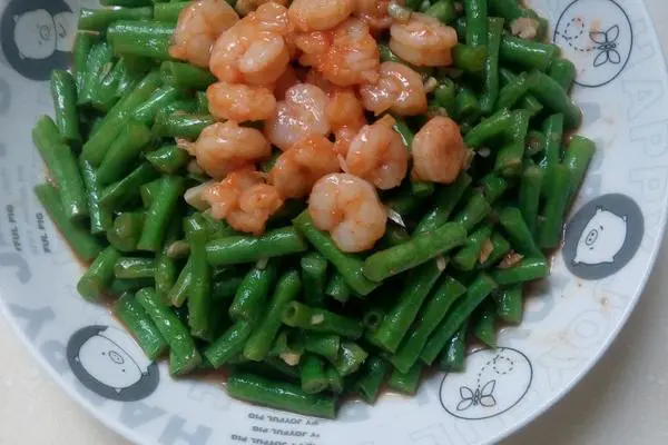 蒜蓉虾仁四季豆