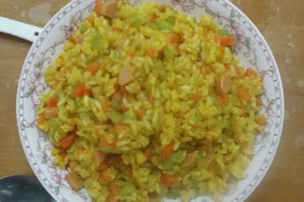 南瓜胡萝卜炒饭