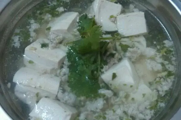 豆腐肉末汤