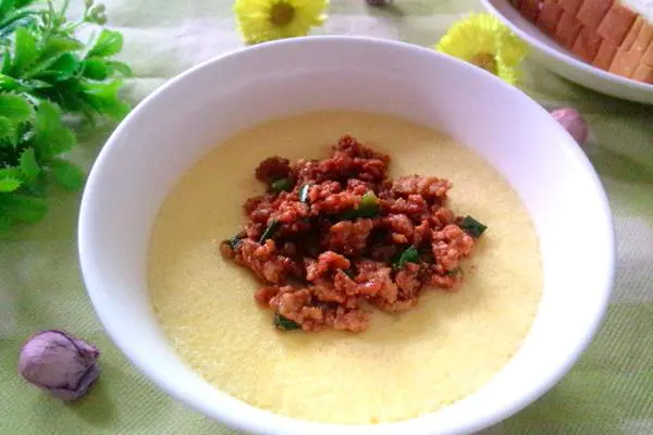 肉末豆腐蒸蛋羹