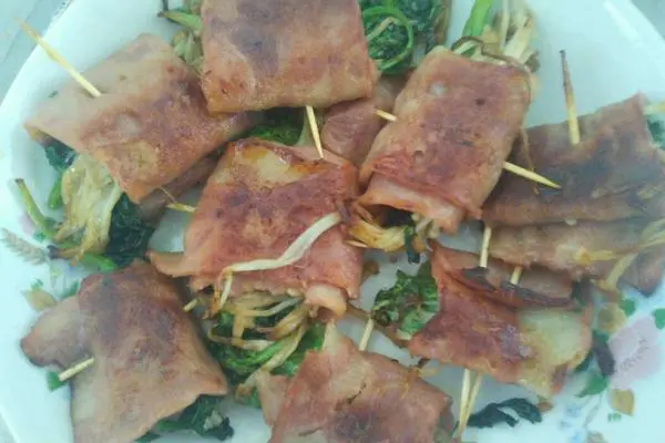 培根菜卷