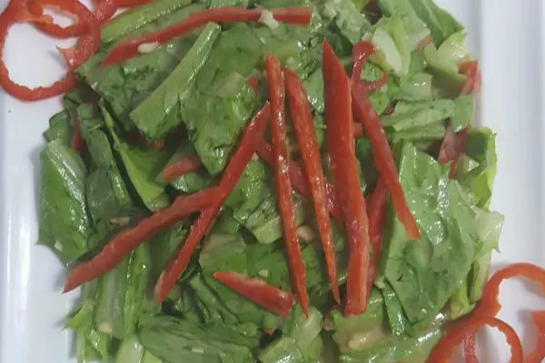 芝麻酱拌油麦菜