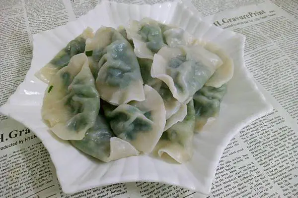 韭菜素饺子