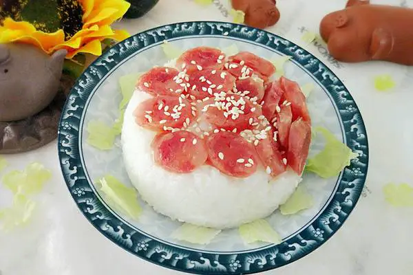 腊肠蒸饭