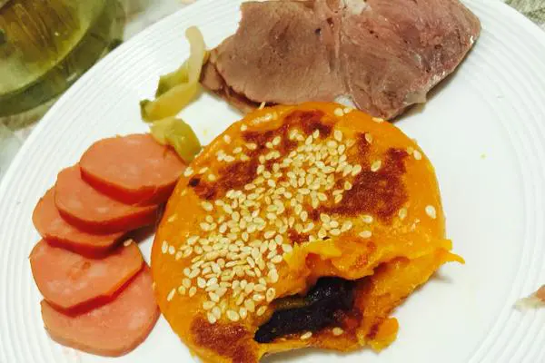 南瓜豆沙饼（营养早餐）
