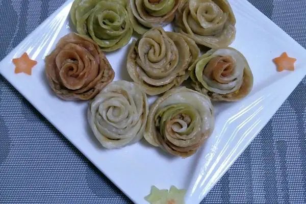 玫瑰花蒸饺