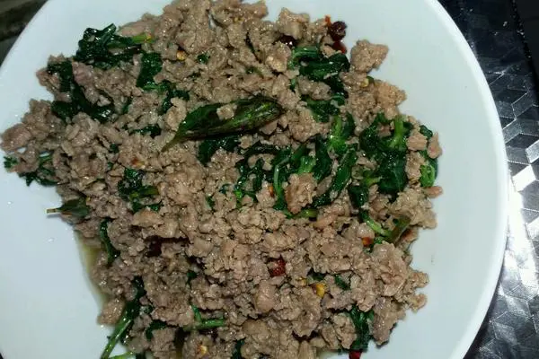 薄荷炒牛肉末